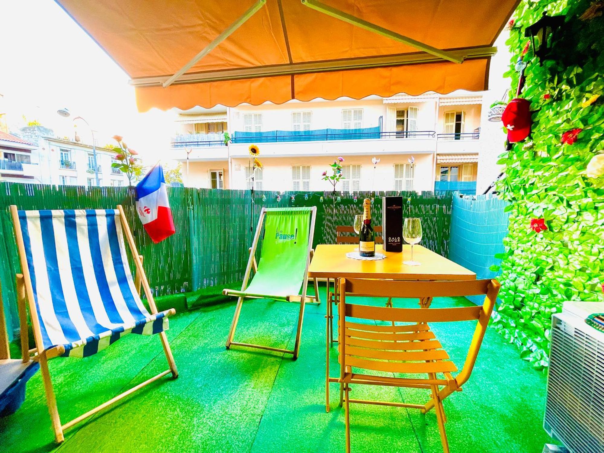 Confortable Studio A Nice Centre Cote Plage Bel Terrasse Paddle Εξωτερικό φωτογραφία