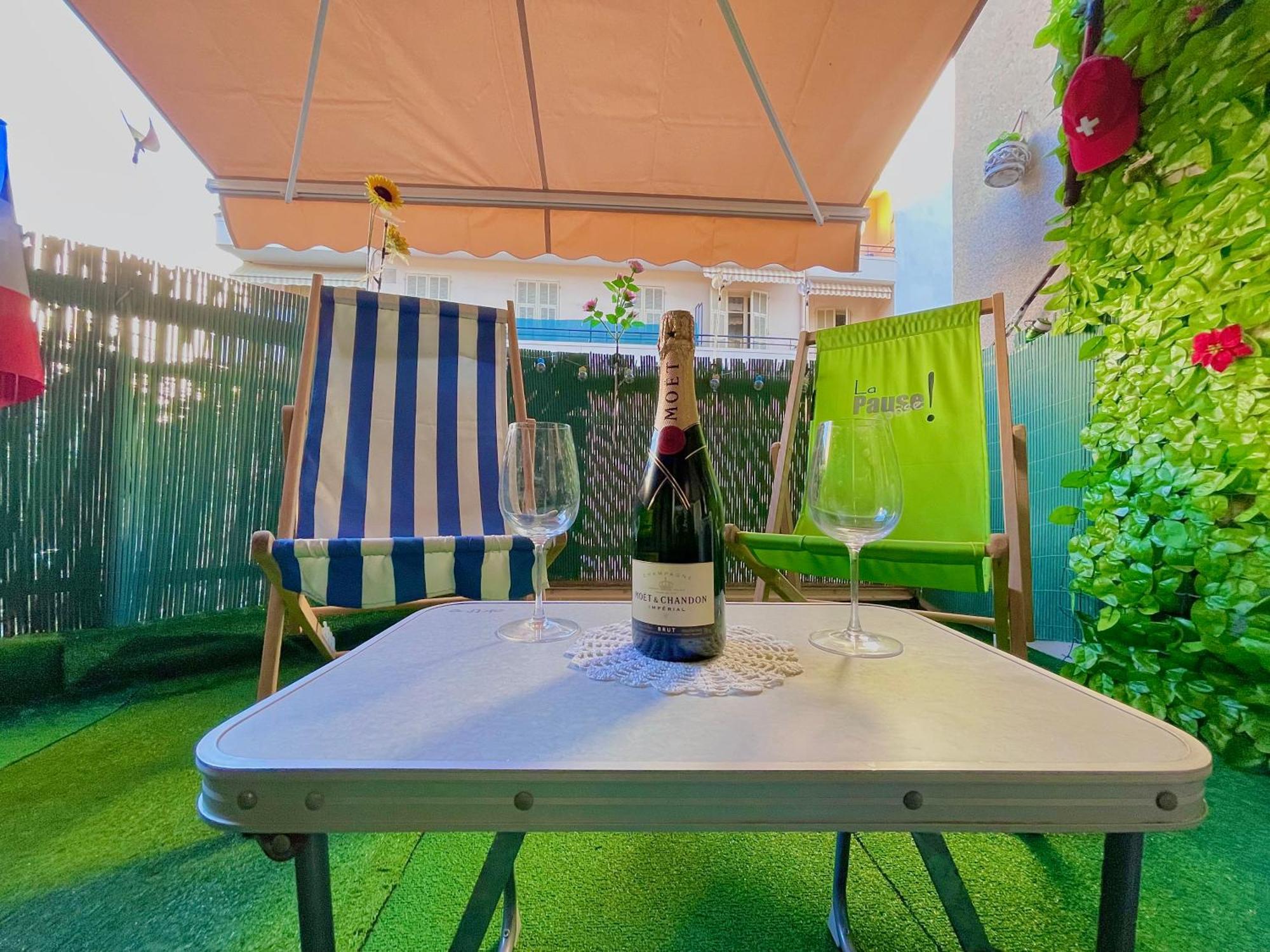 Confortable Studio A Nice Centre Cote Plage Bel Terrasse Paddle Εξωτερικό φωτογραφία