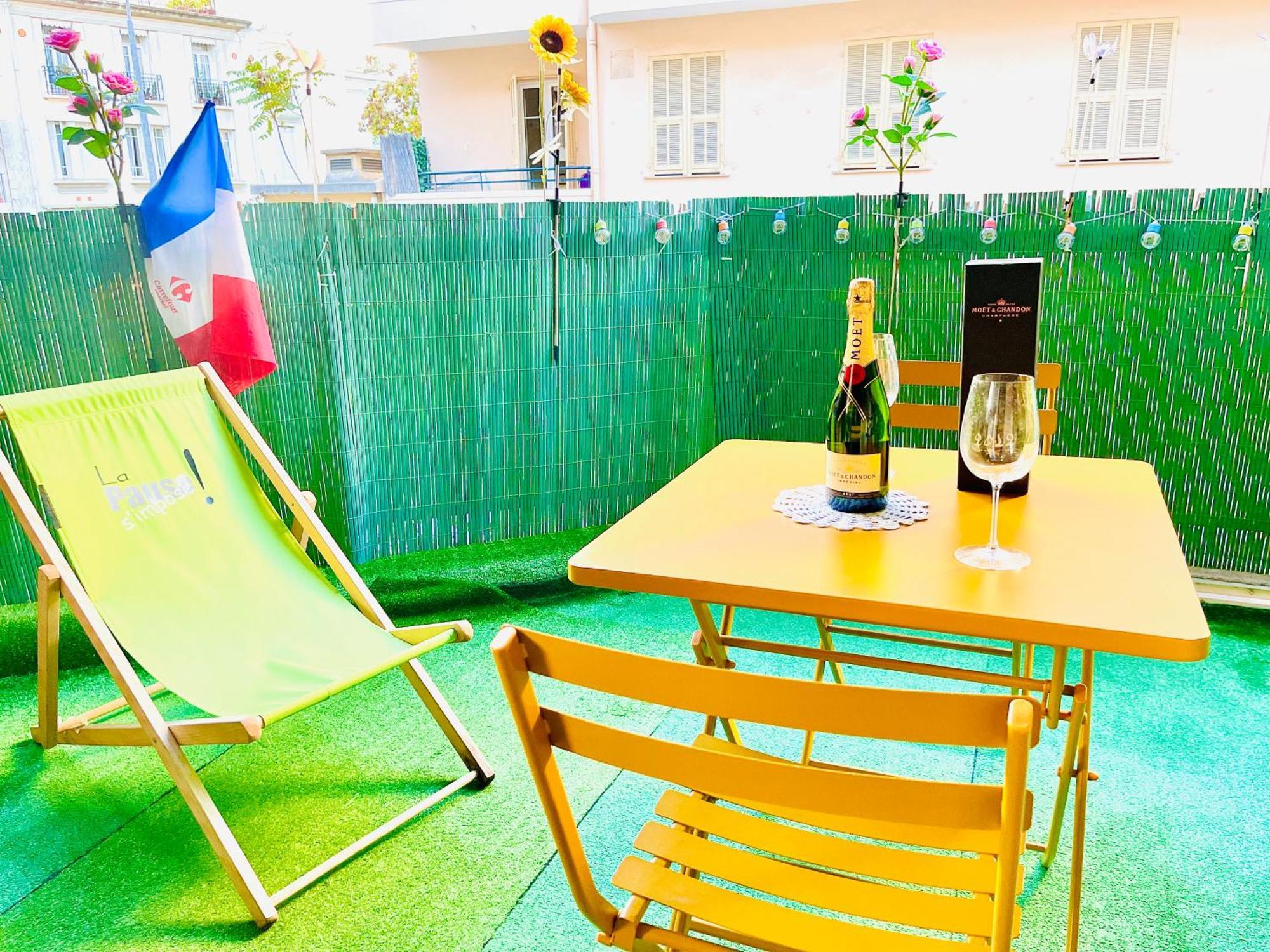 Confortable Studio A Nice Centre Cote Plage Bel Terrasse Paddle Εξωτερικό φωτογραφία