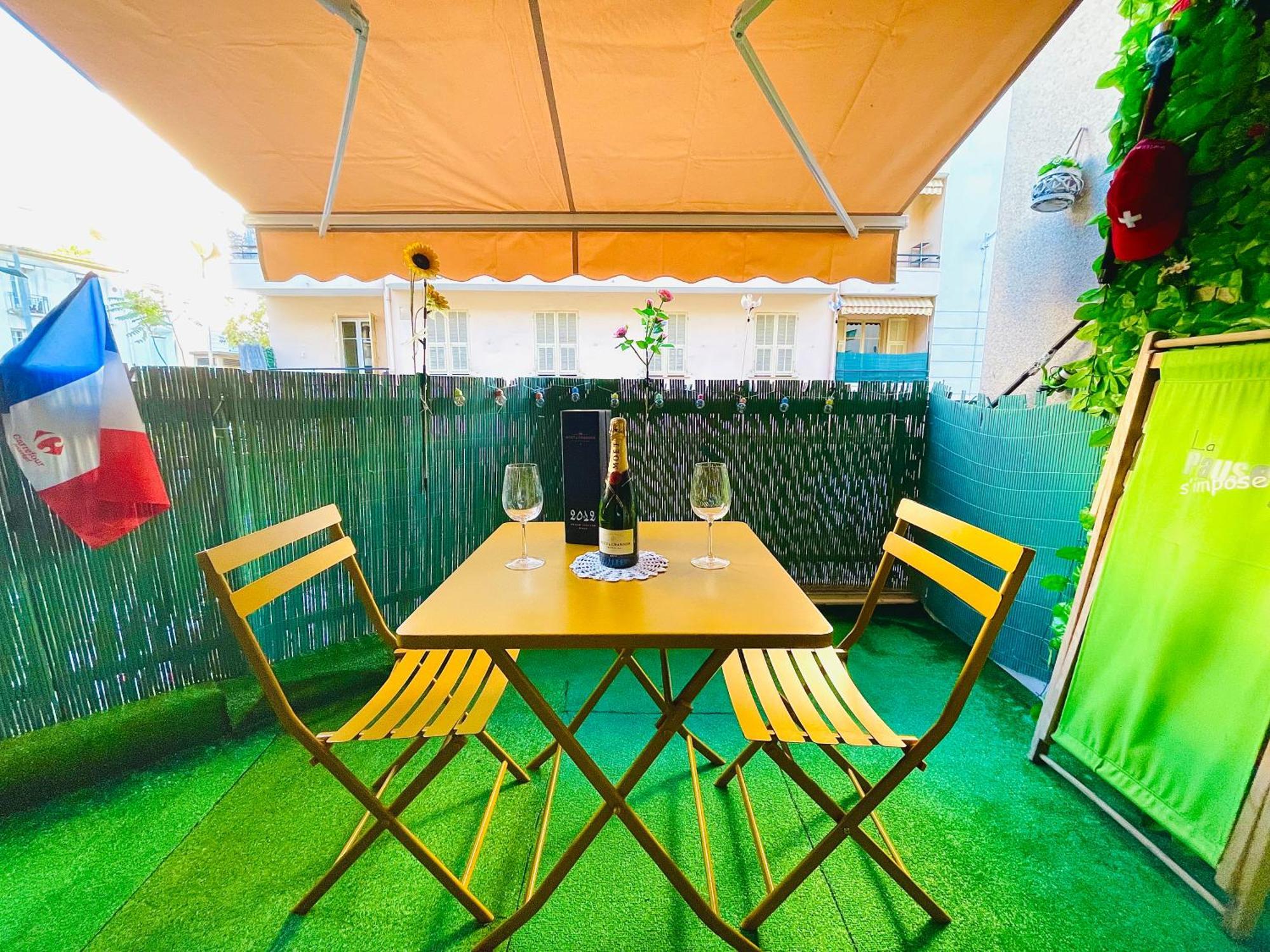 Confortable Studio A Nice Centre Cote Plage Bel Terrasse Paddle Εξωτερικό φωτογραφία