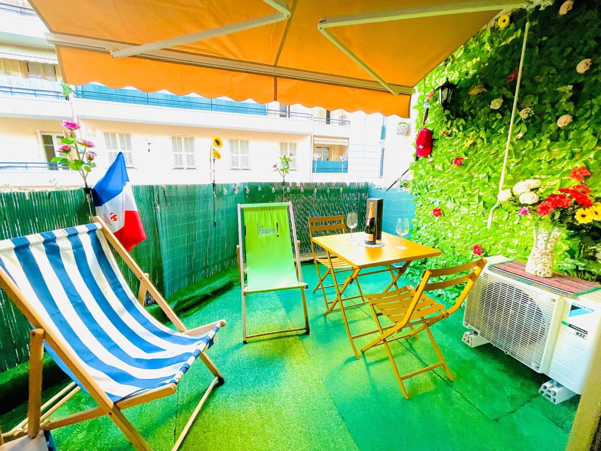 Confortable Studio A Nice Centre Cote Plage Bel Terrasse Paddle Εξωτερικό φωτογραφία