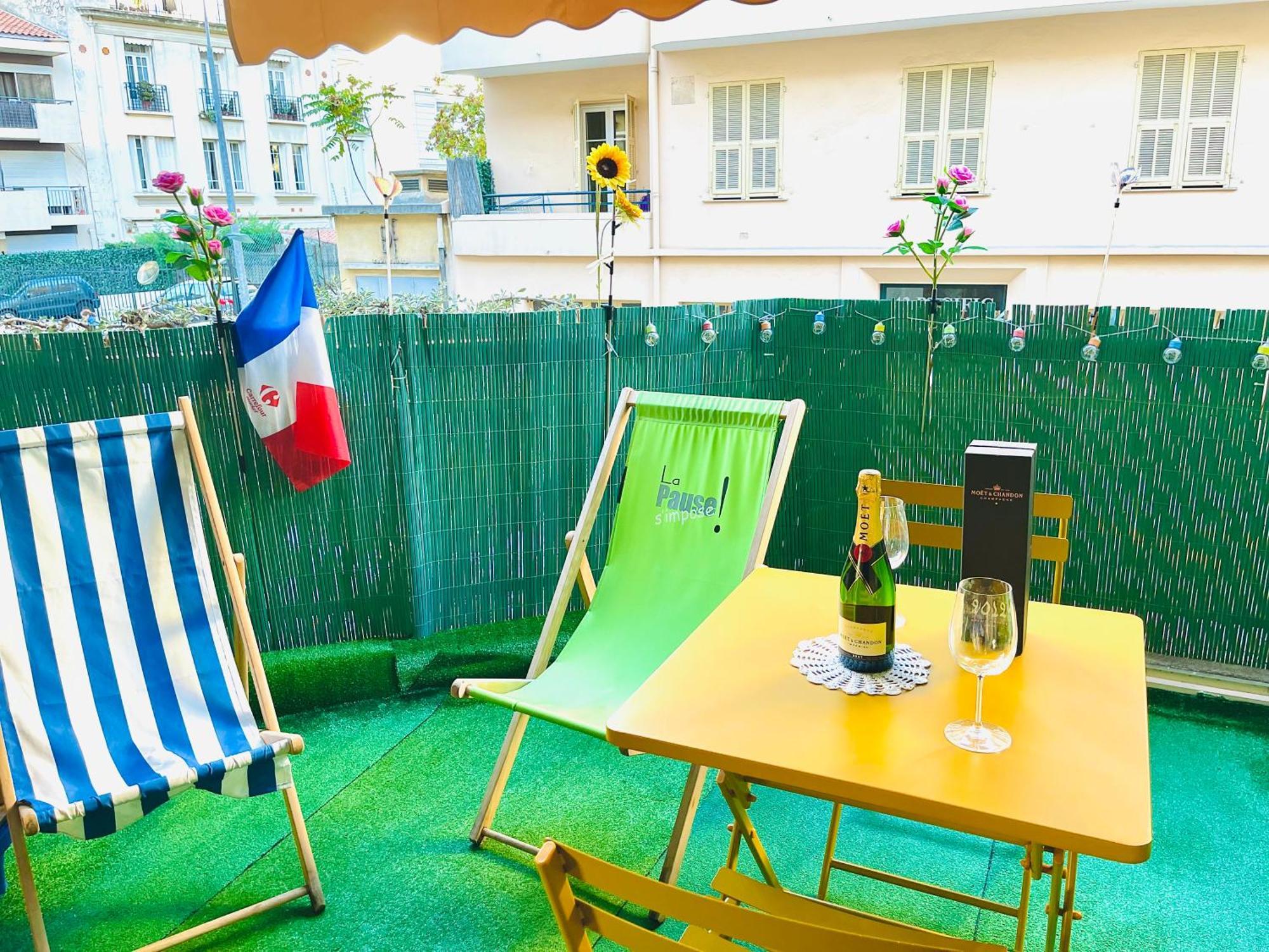 Confortable Studio A Nice Centre Cote Plage Bel Terrasse Paddle Εξωτερικό φωτογραφία
