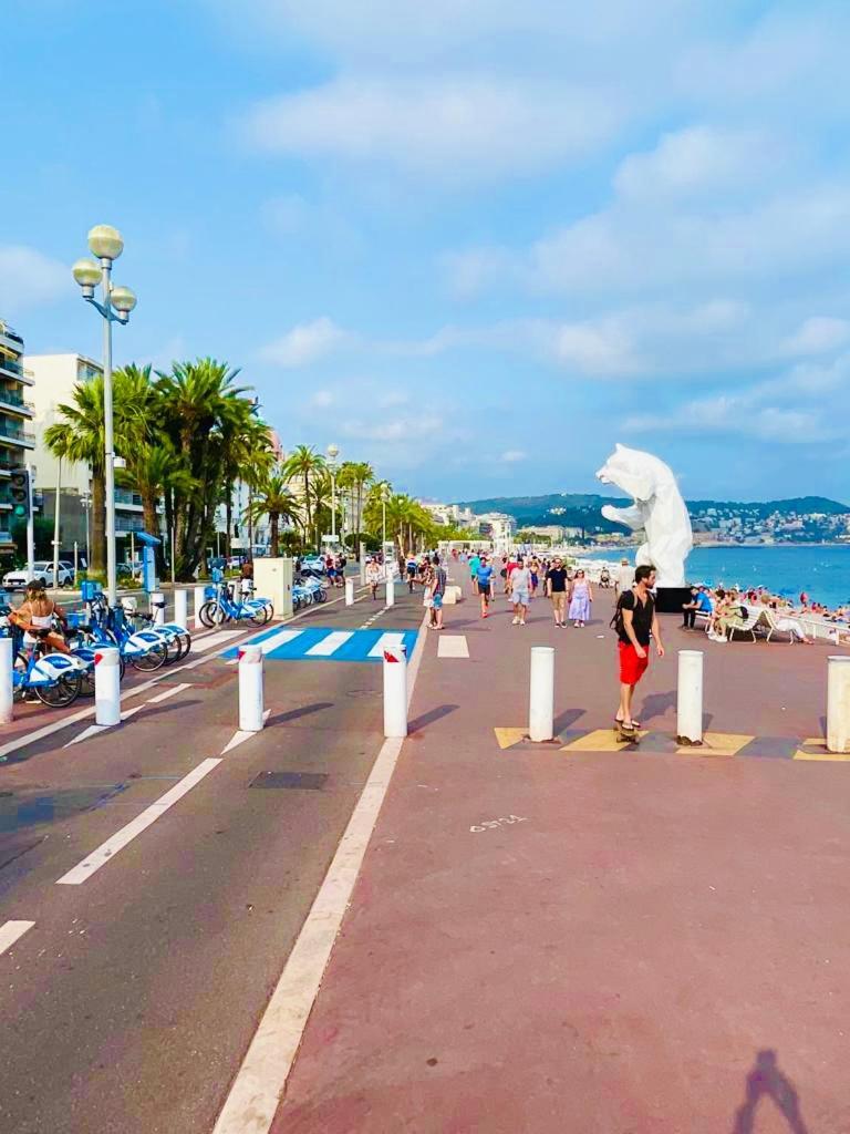 Confortable Studio A Nice Centre Cote Plage Bel Terrasse Paddle Εξωτερικό φωτογραφία