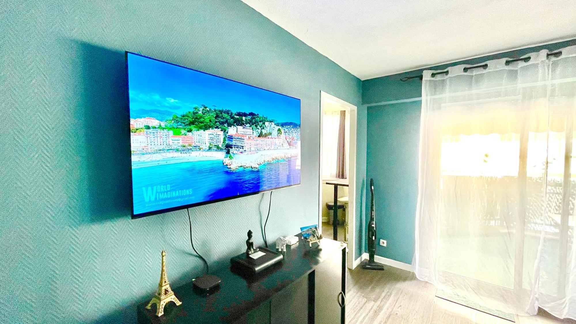 Confortable Studio A Nice Centre Cote Plage Bel Terrasse Paddle Εξωτερικό φωτογραφία